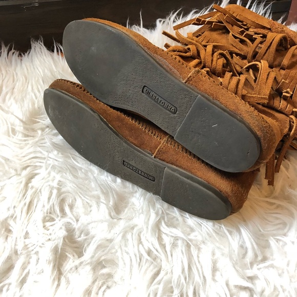 Minnetonka Fringe Cognac boots - Picture 6 of 8